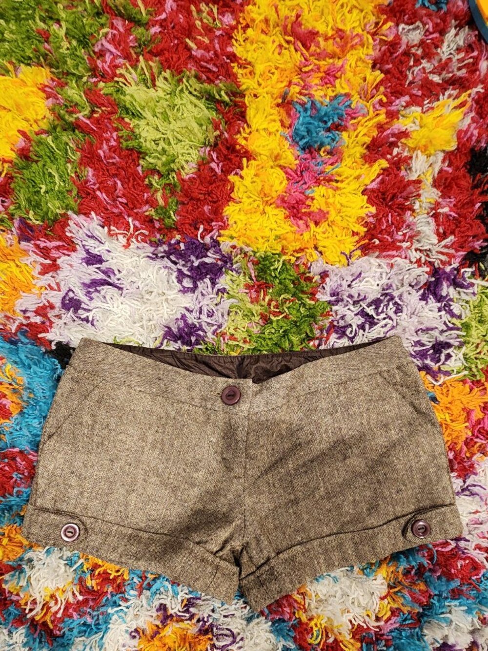 VTG Y2K No Boundaries Low Rise Tweed Shorts - Size 5